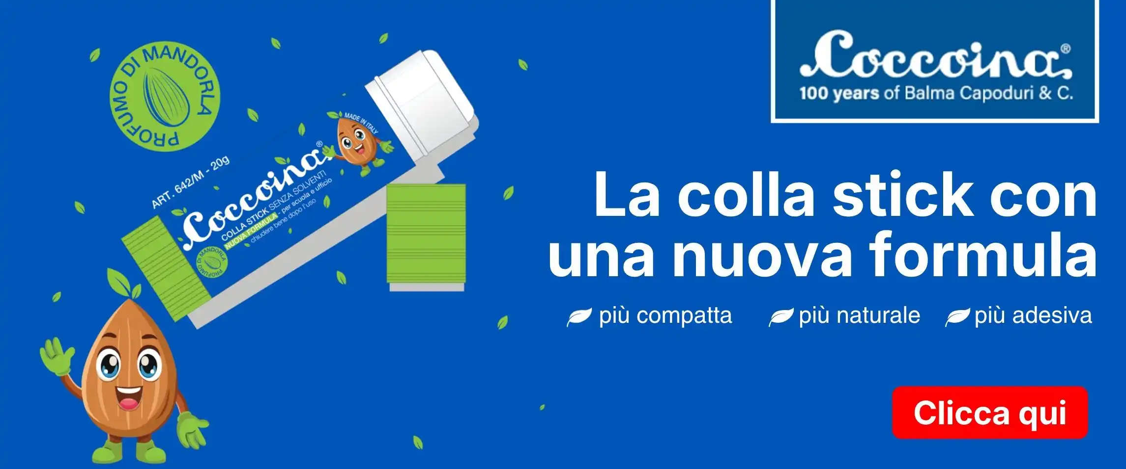 Coccoina - La colla stick con una nuova formula