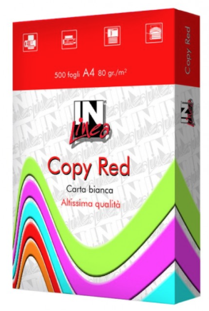 CARTA FOTOR A4 BIANCA 500F 80g COPY RED Foto prodotto